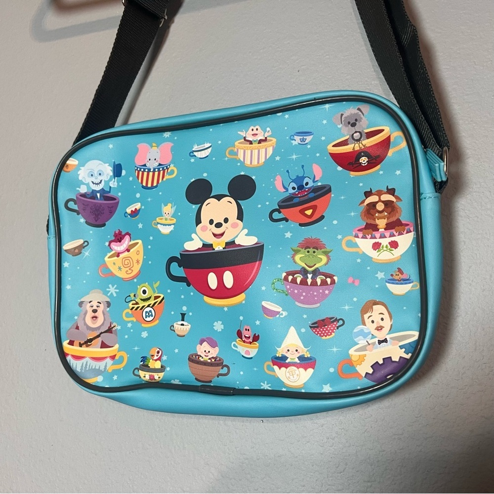 Disney World Parks 50th Anniversary Crossbody Bag Magic Kingdom Cuties Blue - Picture 5 of 8